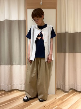 「スポーツサンダル」｜むっちゃんさん（レディース・154cm）の春コーディネート