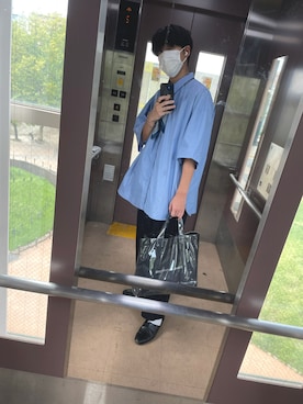 「GUコーデ」｜「アイテム（スリッポン）」を使った、あぱいさん（メンズ・179cm）の夏コーディネート