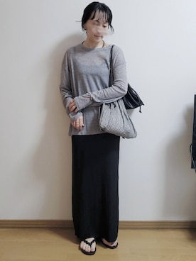 「feepur（フェピュール）のアイテム（スカート）」を使った、ₛₑₜₜₛさん（レディース・161cm）の春コーディネート