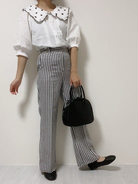 「OpenCLOSE（オープンクローズ）のアイテム（バッグ）」を使った、𝕞𝕚𝕜𝕠さん（レディース・159cm）の夏コーディネート