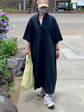 「Libra Cue（リブラ キュー）のアイテム（ワンピース/ドレス）」を使った、walk55marinさん（レディース・165cm）の夏コーディネート