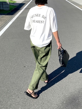 「バックロゴ」｜「アイテム（サンダル）」を使った、walk55marinさん（レディース・165cm）の夏コーディネート