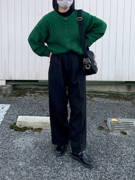 「BRADY」｜「アイテム（ローファー）」を使った、walk55marinさん（レディース・165cm）の冬コーディネート