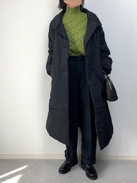 「オーバーサイズコート」｜「アイテム（その他）」を使った、walk55marinさん（レディース・165cm）の秋コーディネート