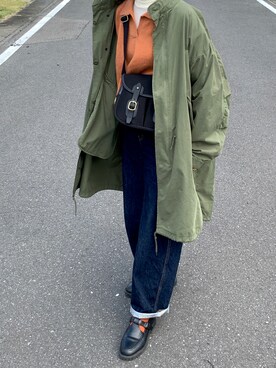 「襟付きトップス」｜「アイテム（その他）」を使った、walk55marinさん（レディース・165cm）の秋コーディネート