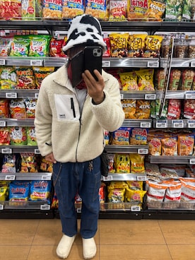 「アイテム（スリッポン）」を使った、ともキングさん（メンズ・176cm）の冬コーディネート