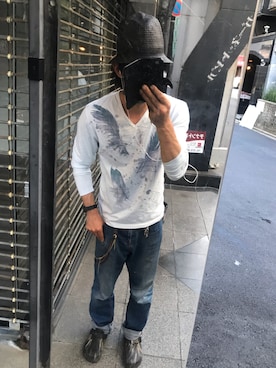 「ZIP FIVE（ジップファイブ）のアイテム（シューズ）」を使った、ともキングさん（メンズ・176cm）の夏コーディネート