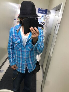 「PLUS ONE（プラスワン）のアイテム」を使った、ともキングさん（メンズ・176cm）の春コーディネート