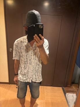 「アイテム（シャツ/ブラウス）」を使った、ともキングさん（メンズ・176cm）の夏コーディネート