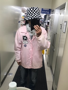 「Re:make（リメイク）のアイテム（ブルゾン）」を使った、ともキングさん（メンズ・176cm）の秋コーディネート