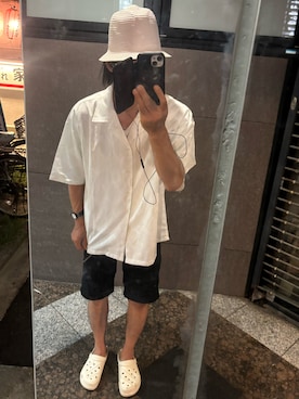 「Confirm（コンファーム）のアイテム」を使った、ともキングさん（メンズ・176cm）の夏コーディネート