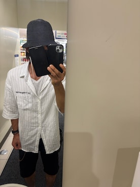 「H&M（エイチ・アンド・エム）のアイテム（パンツ）」を使った、ともキングさん（メンズ・176cm）の夏コーディネート