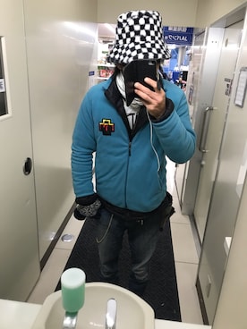 「zipfive」｜「アイテム（ブルゾン）」を使った、ともキングさん（メンズ・176cm）の冬コーディネート