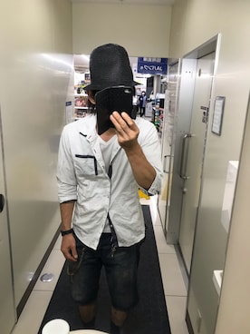 「PLUS ONE（プラスワン）のアイテム」を使った、ともキングさん（メンズ・176cm）の夏コーディネート