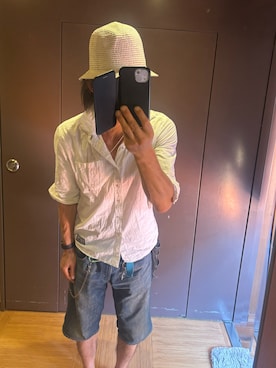 「アイテム（ハット）」を使った、ともキングさん（メンズ・176cm）の夏コーディネート