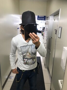 「PLUS ONE（プラスワン）のアイテム」を使った、ともキングさん（メンズ・176cm）の春コーディネート
