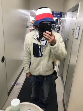 「ZIP FIVE（ジップファイブ）のアイテム（ブルゾン）」を使った、ともキングさん（メンズ・176cm）の秋コーディネート