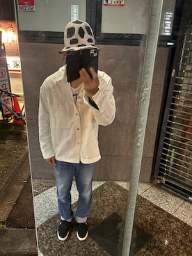 「H&M（エイチ・アンド・エム）のアイテム（ジャケット/アウター）」を使った、ともキングさん（メンズ・176cm）の春コーディネート