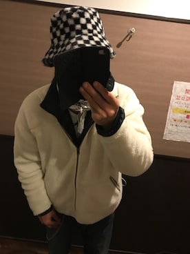 「koe（コエ）のアイテム（ブルゾン）」を使った、ともキングさん（メンズ・176cm）の冬コーディネート