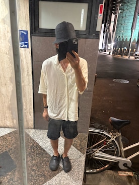 「アイテム（シャツ/ブラウス）」を使った、ともキングさん（メンズ・176cm）の夏コーディネート