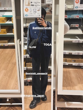 「アイテム（ジャージ）」を使った、れんかさん（メンズ・181cm）の秋コーディネート