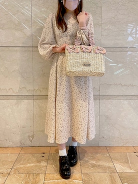 「Maison de FLEUR（メゾンドフルール）のアイテム」を使った、メゾンドフルールstaffさん（レディース・154cm）の春コーディネート