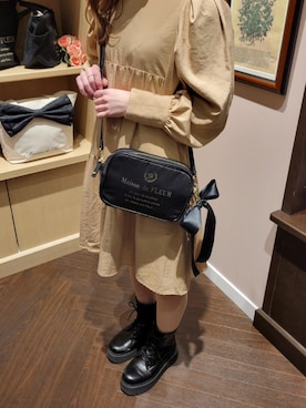 「Maison de FLEUR（メゾンドフルール）のアイテム」を使った、メゾンドフルールstaffさん（レディース・154cm）の春コーディネート