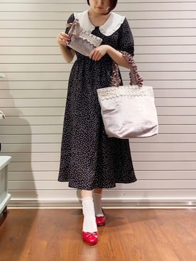 「Maison de FLEUR（メゾンドフルール）のアイテム（財布/小物）」を使った、メゾンドフルールstaffさん（レディース・154cm）の秋コーディネート
