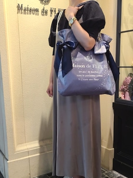 「メゾンドフルール」｜「アイテム（アクセサリー）」を使った、メゾンドフルールstaffさん（レディース・154cm）の夏コーディネート