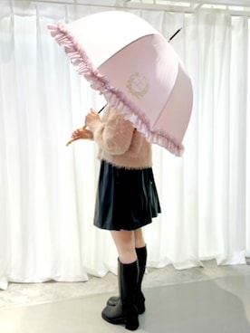 「Maison de FLEUR（メゾンドフルール）のアイテム」を使った、メゾンドフルールstaffさん（レディース・154cm）の冬コーディネート