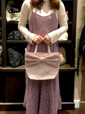 「Maison de FLEUR（メゾンドフルール）のアイテム」を使った、メゾンドフルールstaffさん（レディース・154cm）の冬コーディネート