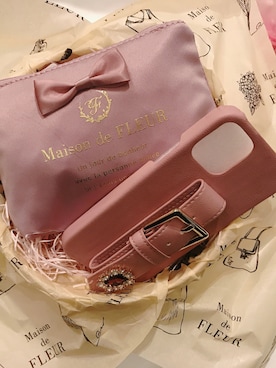 「Maison de FLEUR（メゾンドフルール）のアイテム（スマホケース/カバー）」を使った、メゾンドフルールstaffさん（レディース・154cm）の夏コーディネート