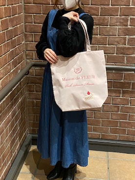 「Maison de FLEUR（メゾンドフルール）のアイテム」を使った、メゾンドフルールstaffさん（レディース・154cm）の冬コーディネート