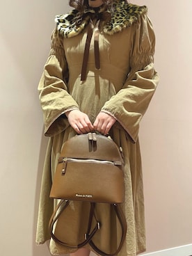 「Maison de FLEUR（メゾンドフルール）のアイテム」を使った、メゾンドフルールstaffさん（レディース・154cm）の冬コーディネート