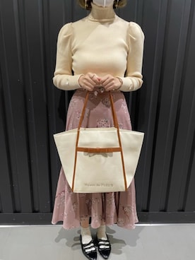 「Maison de FLEUR（メゾンドフルール）のアイテム」を使った、メゾンドフルールstaffさん（レディース・154cm）の冬コーディネート