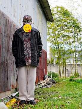 「Yohji Yamamoto（ヨウジヤマモト）のアイテム（ブーツ）」を使った、きいろ。さん（メンズ・178cm）の秋コーディネート