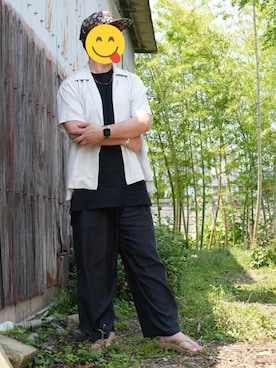 「IDEALITE（イディアライト）のアイテム」を使った、きいろ。さん（メンズ・178cm）の夏コーディネート