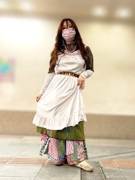 「Three Four Time（ｽﾘｰﾌｫｰﾀｲﾑ）のアイテム（パンツ）」を使った、syk 【相互】さん（レディース・150cm）の春コーディネート