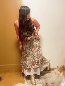 「アイテム（アクセサリー、ブラウン系）」を使った、syk 【相互】さん（レディース・150cm）の秋コーディネート