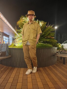 「CIAOPANIC TYPY（チャオパニックティピー）のアイテム（チノパンツ）」を使った、とっくんさん（メンズ・170cm）の夏コーディネート