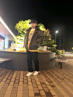「お洒落さんと繋がりたい」｜「アイテム（MA-1）」を使った、とっくんさん（メンズ・170cm）の冬コーディネート