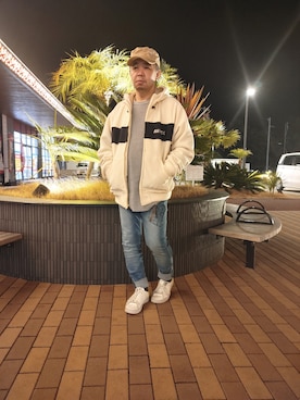 「お洒落さんと繋がりたい」｜「アイテム（その他アウター）」を使った、とっくんさん（メンズ・170cm）の冬コーディネート