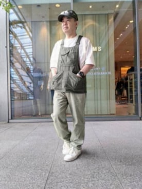 「ペインターパンツ」｜「アイテム（その他トップス）」を使った、とっくんさん（メンズ・170cm）の春コーディネート