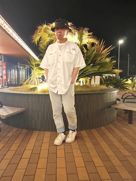 「DIESEL」｜「アイテム（帽子）」を使った、とっくんさん（メンズ・170cm）の春コーディネート