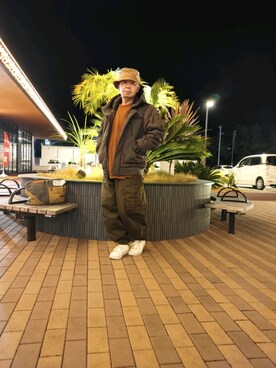 「お洒落さんと繋がりたい」｜「アイテム（MA-1）」を使った、とっくんさん（メンズ・170cm）の冬コーディネート