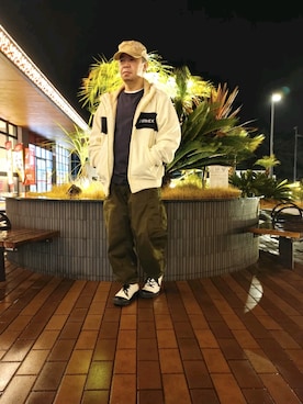 「お洒落さんと繋がりたい」｜「アイテム（その他アウター）」を使った、とっくんさん（メンズ・170cm）の冬コーディネート