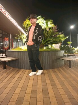 「DIESEL（ディーゼル）のアイテム（ブルゾン）」を使った、とっくんさん（メンズ・170cm）の秋コーディネート