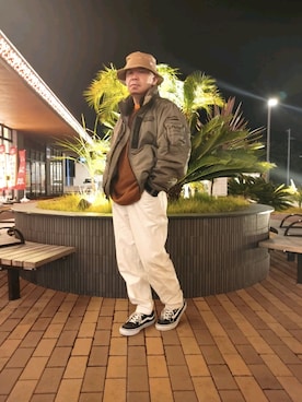 「お洒落さんと繋がりたい」｜「アイテム（MA-1）」を使った、とっくんさん（メンズ・170cm）の秋コーディネート