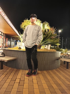 「お洒落さんと繋がりたい」｜「アイテム（スタジャン）」を使った、とっくんさん（メンズ・170cm）の冬コーディネート