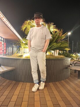 「DIESEL」｜「アイテム（帽子）」を使った、とっくんさん（メンズ・170cm）の春コーディネート